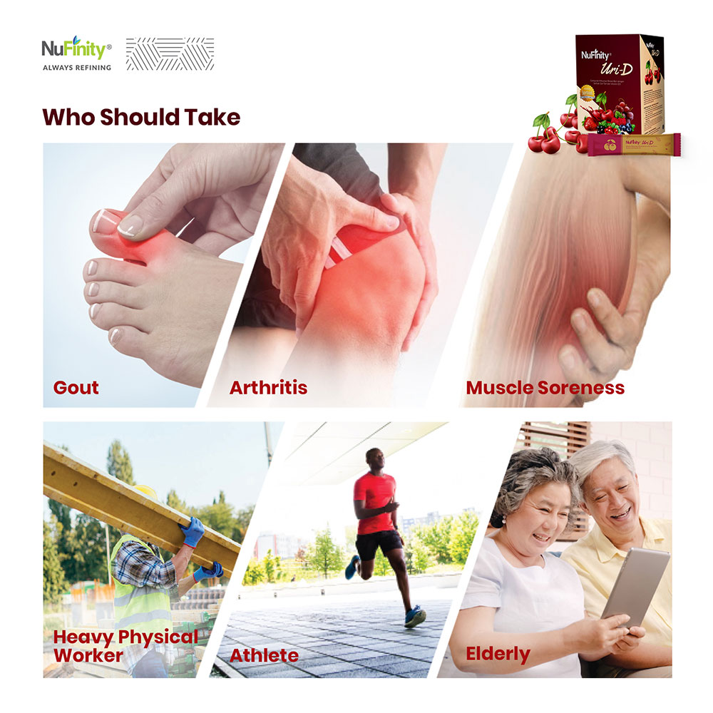 NuFinity UriD Botanical Beverage with Tart Cherry Powder and Vitamin