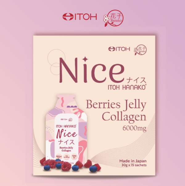 [Bundle of 2] ITOH HANAKO NICE Berries Jelly Collagen 6000MG - Image 2