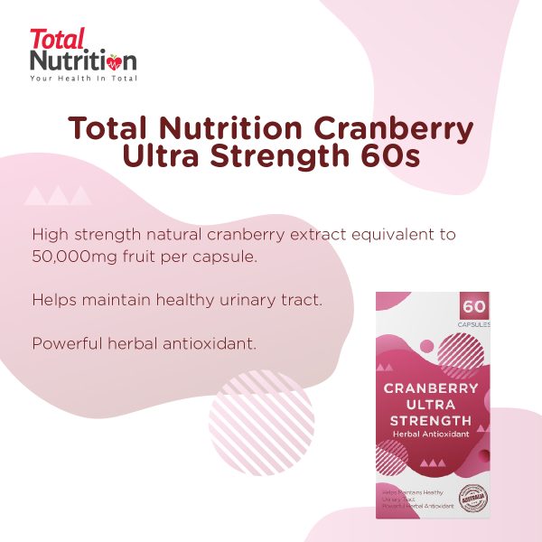 Total Nutrition Cranberry Ultra Strength 60S - Image 2
