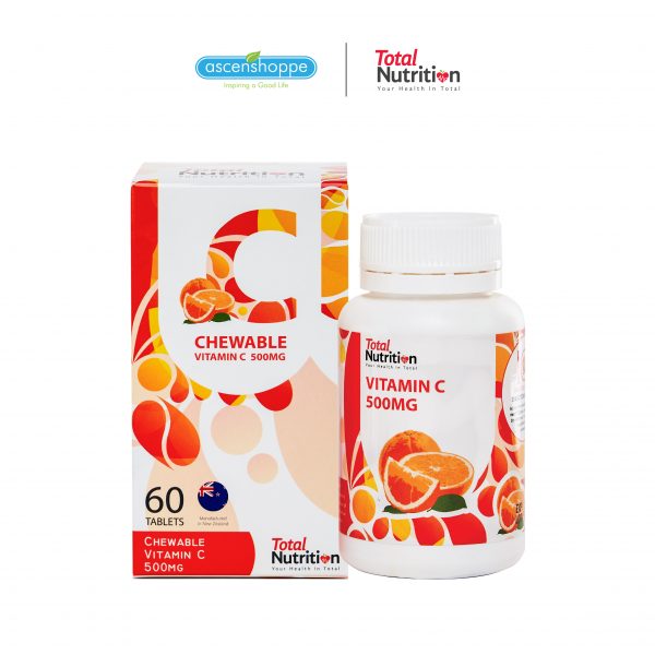 Total Nutrition Chewable Vitamin C 500MG 60S (Made in New Zealand) - 1 bottle - Image 3
