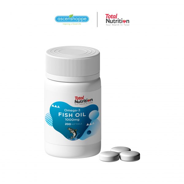 [Ready Stock] Total Nutrition Omega-3 Fish Oil 1000mg Softgels, 200s - Image 3
