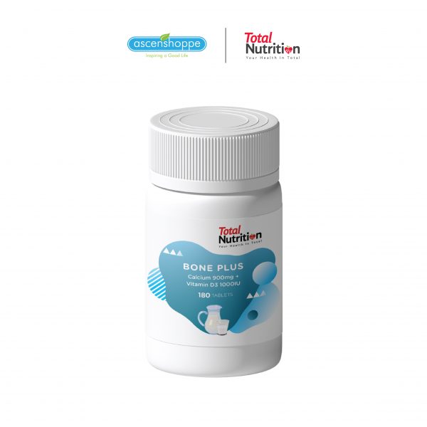 Total Nutrition Bone Plus Calcium 900mg + Vitamin D3 1000IU 180S