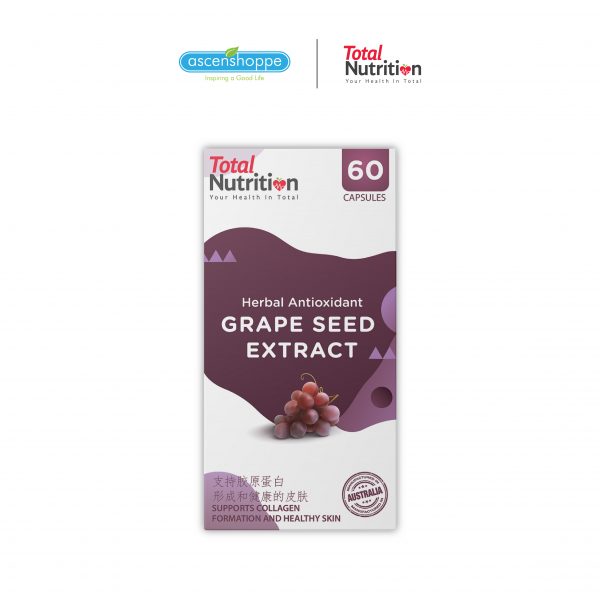 [Ready Stock] Total Nutrition Grape Seed Extract Capsules 60s