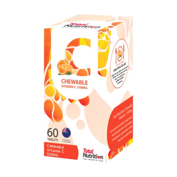 Total Nutrition Chewable Vitamin C 500MG 60S (Made in New Zealand) - 6 bottles - Image 3