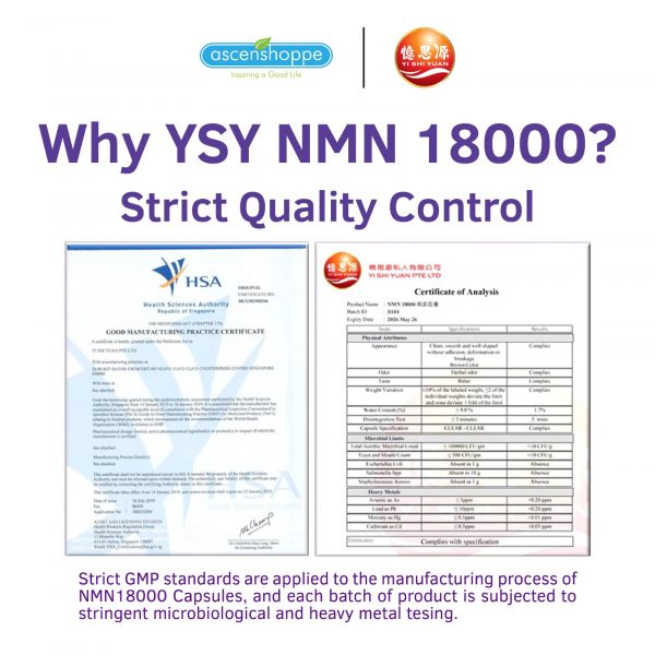 YISHIYUAN 60's NMN 18000 Capsules to Anti-aging and Cell regeneration Youthful skin and Restore vitality - Image 5